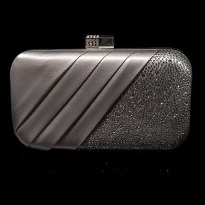 Silver Sequin Clutch